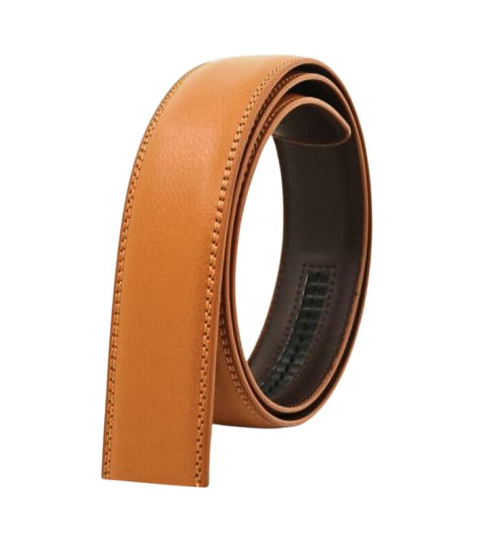 Cognackleurige leren riem
