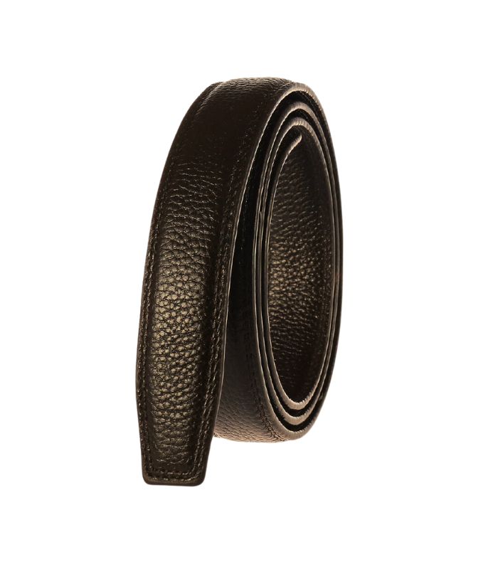 Donkerbruine top-grain leren riem