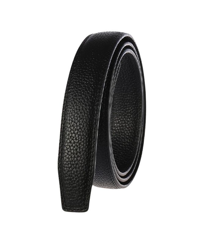 Zwarte top-grain leren riem